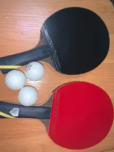 HUIESON 6 Star 2 uds nuevo y mejorado de carbono de conjunto de raqueta de tenis súper poderoso raqueta de Ping Pong bate para adultos Club de formación