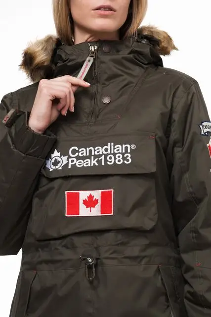 Canadian Peak BANELLA A Coat for Women Khaki fashion Fashion RBMCPSA163  3|Parkas| - AliExpress
