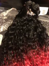 La naturaleza pelo Afro Pelo Rizado mechones extensiones con cierre Ombre oro 30 pulgadas suave súper largo pelo sintético del pelo de la onda
