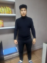 COODRONY-suéter de cachemira cálido y grueso para hombre, suéteres de cuello alto, Jersey ajustado de lana clásica, de punto, para invierno