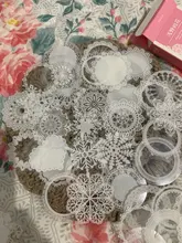 50 unids/pack de encaje blanco transparente caja Kawaii decoración pegatinas planificador Scrapbooking papelería japonesa diario pegatinas