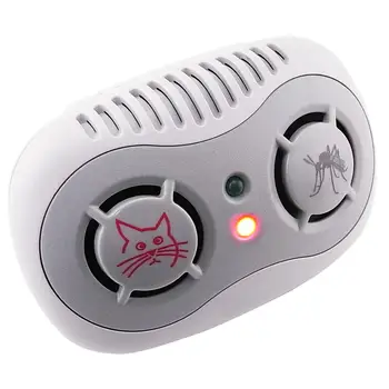 

2-in-1 Electronic Ultrasonic Repeller Anti Mouse & Mosquito 50/60Hz, Rats Control, Plug-in Non-Toxic Repellent, Pet & Kids Safe