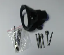 NEWONE 11Pcs HSS Woodworking Locator Set with Drill Bit,39mm Milling Burrs Carving Rotary