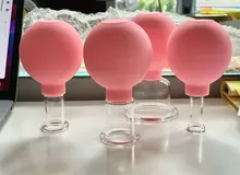 Cupping-Cups-Set Massage Rubber-Head Glass Anti-Cellulite-Massage Therapy-Face Health