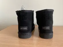MBR fuerza Espana mujeres nieve botas 100% genuino de piel de vaca Botines de Cuero caliente botas de invierno zapatos de mujer zapatos de gran tamaño 34-44