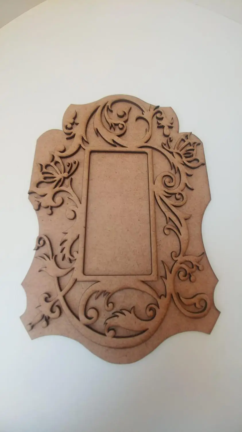 Lazer Kesim Mdf fotoaguraf chercevesi Resimlik(Boyanabilir