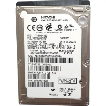 

Internal Hard Disk HD Hard Disk 2.5 "SATA HITACHI WD SCORPIO TOSHIBA SEAGATE 320GB 7200 rpm for laptop mac and PC Windows MacOs