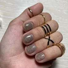 8 unids/set de Anillos geométricos huecas redondas bohemias para mujer, anillo abierto cruzado, anillo de dedo nudillo, joyería