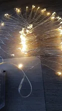 Lights Led-String Battery-Operated Firecracker Fairy Party Copper-Wire Christmas-Window