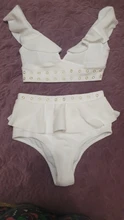 Bikini con cintura alta para mujer, conjunto de traje de baño con realce, con tiras, traje de baño adecuado para playa, 2020