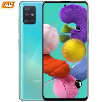 Перейти на Алиэкспресс и купить Мобильный смартфон SAMSUNG GALAXY A51 BLUE-6,5/16,5 CM - CAM смартфон Мобильная телефония