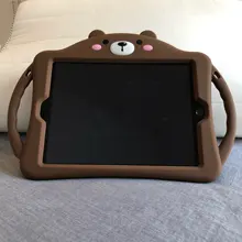 Kids Case for iPad 2 3 4 Soft Silicon Child Lovely Stand Tablet Cover for Ipad 6th 9.7