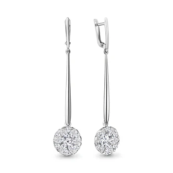 

Earrings made of silver with cubic zirconia