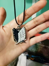 De Metal Anime ataque en las alas de la libertad titanium collar Shingeki no Kyojin collar cosplay collar de la encuesta