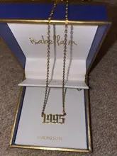 Sasusp-collar con número de fecha especial para hombre y mujer, colgante personalizable con forma de año 1995, 1996, 1998, 1999, 1970