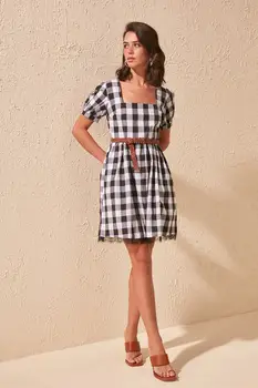

Trendyol Arched Plaids Dress TWOSS20EL1695