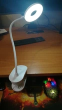 Study Lamps Magnifier Touch-Clip Gooseneck Usb-Table-Light Flexo Rechargeable 18650 Battery