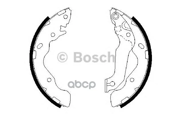 Колодки Тормозные Барабанные Hyundai Accent, Elantra Bosch арт. 0986487673