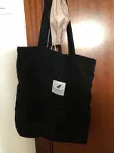 MABULA-Bolso de compras de pana plegable, informal, ecológico, de alta calidad, bolso reutilizable para las compras, ligero