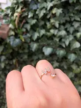 A-Z Unisex de Color dorado, 26 letras iniciales, anillos con nombre, aleación geométrica con diamantes de imitación, anillos de dedo de puño abierto, joyería de compromiso