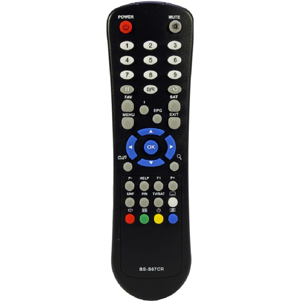 Пульт для ресивера ДУ Bigsat BS S67CR Euromax EM 777 EM999 999 SAT BOX 500 Amiko SSD 540 FTA NEOSAT SX 1100 ALPHA SX6500