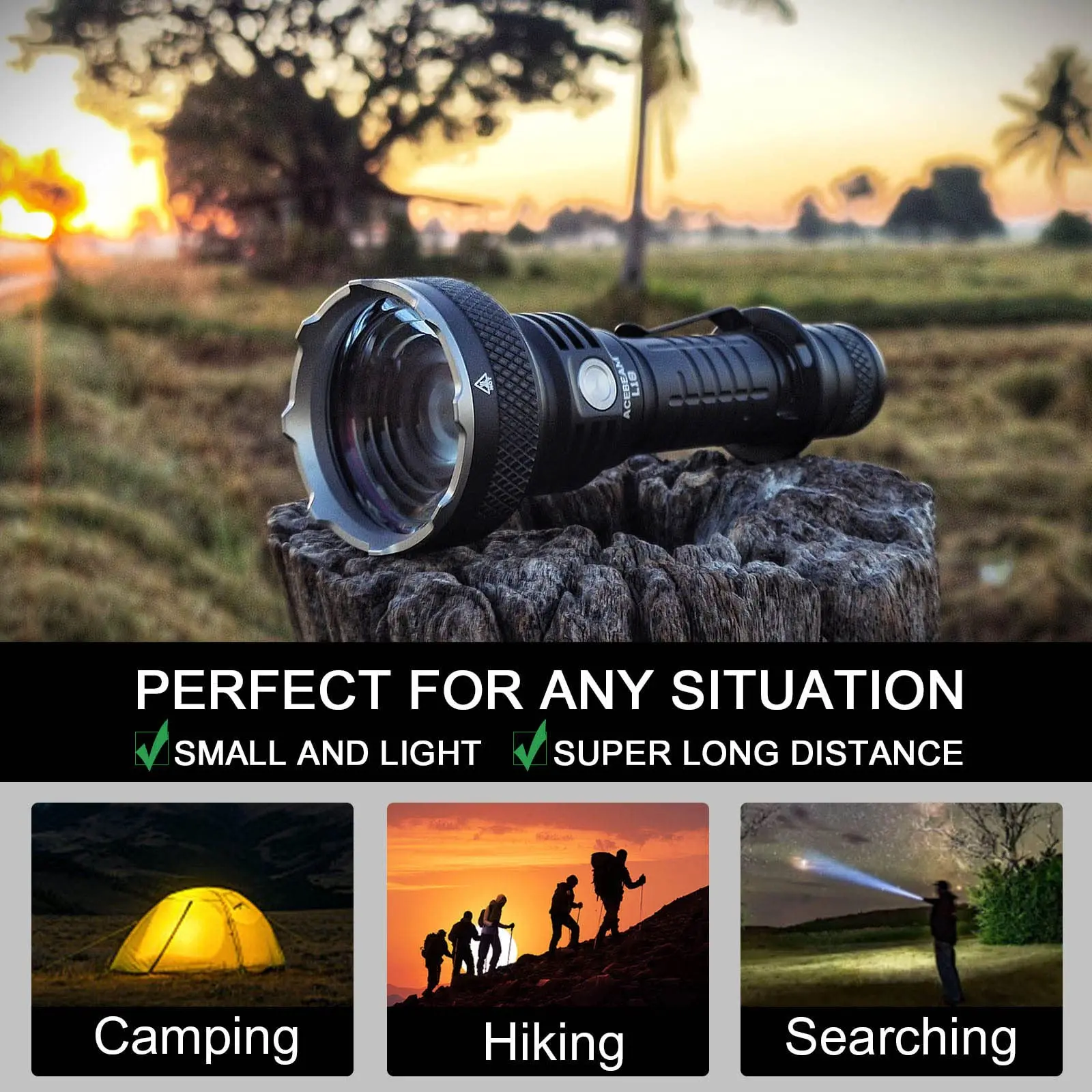 ACEBEAM X20-R 懐中電灯 超強力ライト 8000 ルーメン ACEBEAM X20 懐中