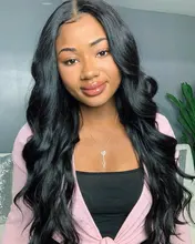 Luvin 30 40 pulgadas onda del cuerpo 1 3 4 indio virgen mechones de cabello humano postizo doble dibujado ondulado proveedores de productos al por mayor oferta