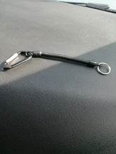 1 Uds llavero táctico retráctil primavera elástico cuerda de seguridad de herramienta senderismo Camping Anti-perdido por teléfono al aire libre senderismo campamento