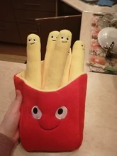 Muy bonita smile-almohada realista para patatas fritas, juguetes de peluche, muñecas interesantes, regalo de cumpleaños