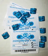 Anillos de Paloma NL con cartas, anillo de pájaro de 8mm, 2021