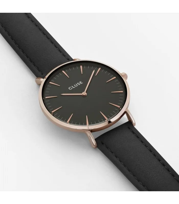 CLUSE часы LA BOHEME розовое золото черный/черный CL18001