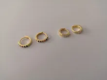 ROXI-Pendientes de aro coloridos con cristales de circonita para mujer, aretes de lujo, a granel, ajustados, de cartílago arcoíris