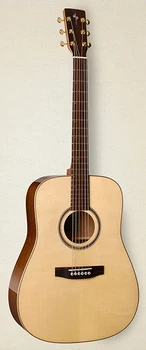 

025114 showcase mahogany DLX tric acoustic guitar, with case, Simon & Patrick