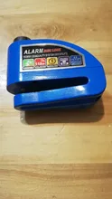 Alarma de bloqueo para moto impermeable, antirrobo para bicicleta, bloqueo de freno de disco de moto + bolsa + cuerda de recordatorio, envío gratis