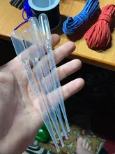 Pipetas desechables de plástico para hacer joyas, gotero de transferencia, molde de silicona, resina epoxi UV, manualidades, 3ml, 4/20 Uds.