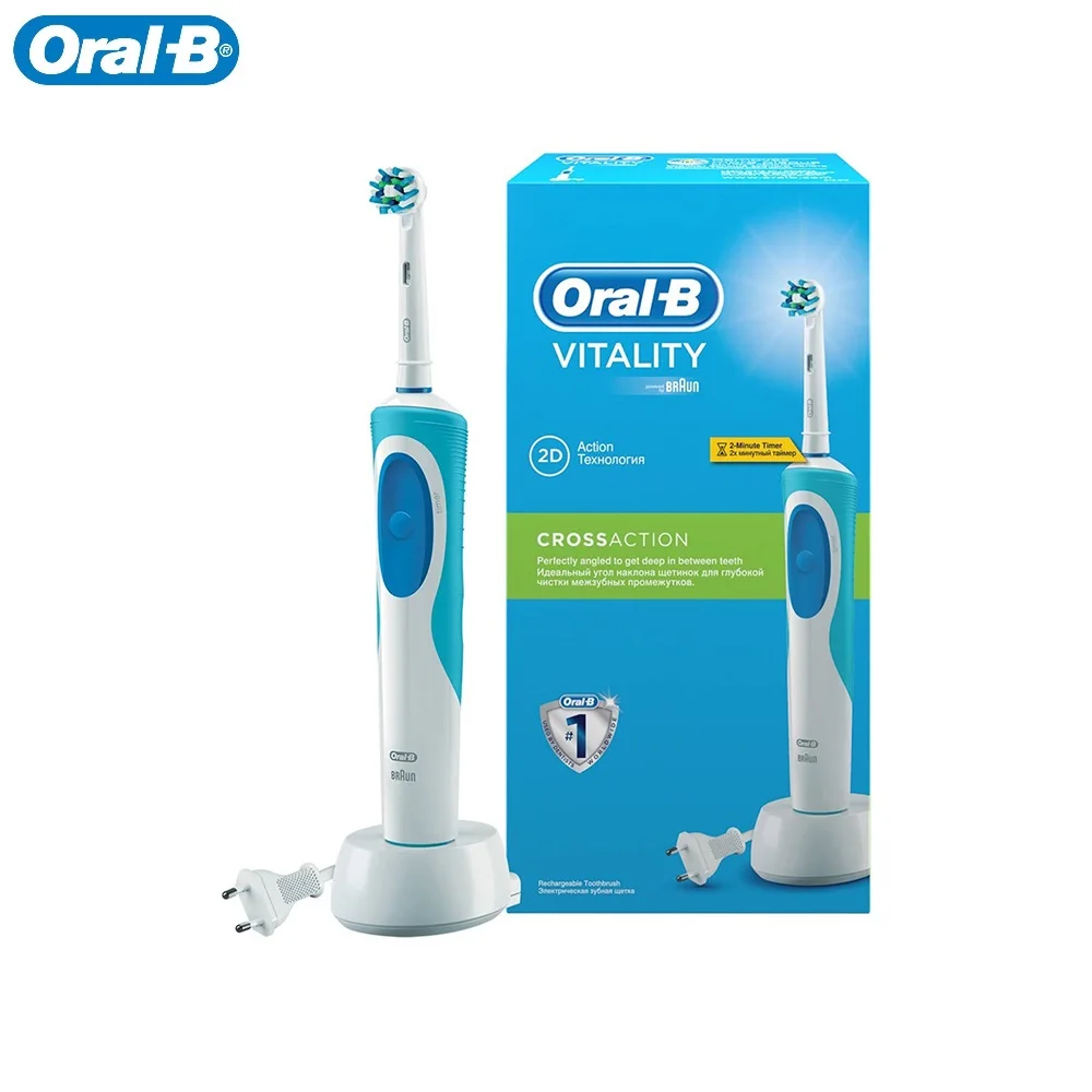 Электрическая зубная щетка Braun Oral-B Vitality Cross Action D12.513 | Бытовая техника
