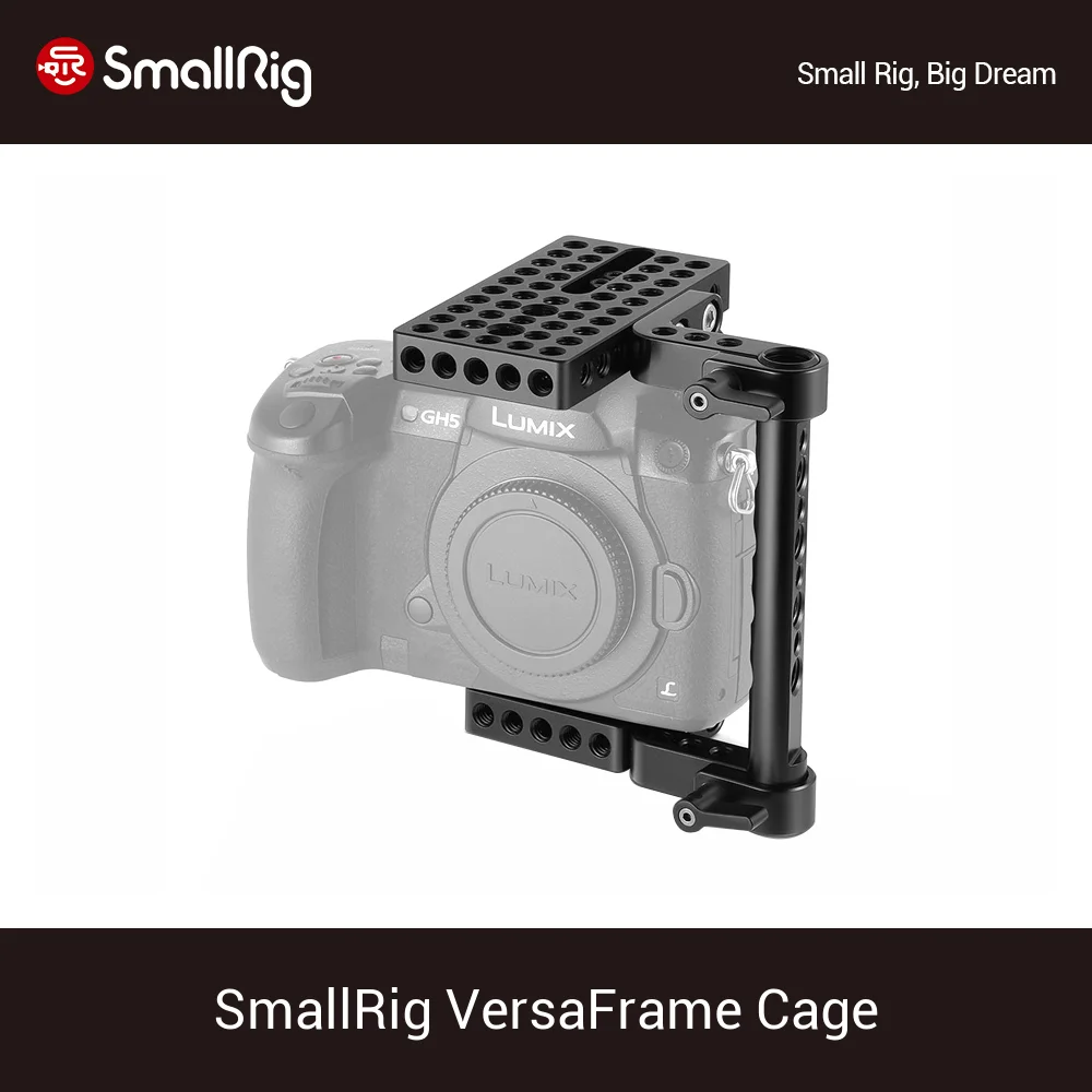 SmallRig VersaFrame Cage For Canon EOS M3/650D/750D/Nikon D3200/D5200 /Panasonic GH5/GH4/Sony A7/A7II/A7III Universal Cage-1658