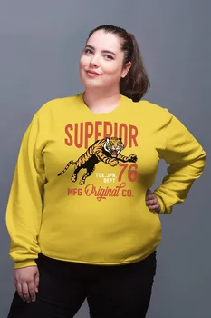 

Angemiel Wear Superior Mini Tiger Yellow Women Sweatshirts