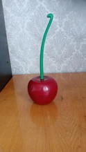 Creative Lovely Cherry Shape Lavatory Brush Toilet Brush & Holder Set (Red)