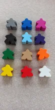 12 Uds de humanoide peón de ajedrez piezas 12 colores tamaño estándar de 16mm para Meeple accesorios para juegos de mesa