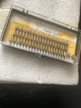 QSTY-Conjunto de pestañas postizas individuales, extensiones de pestañas largas naturales, 60 mechones/caja de maquillaje 20D visón Flare Cilio