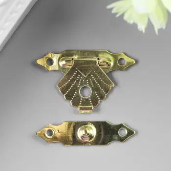 

3539206 lock metal for casket gold + nails. A set of 10 pcs 2*3 cm
