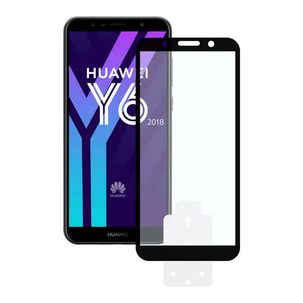 Защитное закаленное стекло для мобильного телефона huawei Y6 2.5D черный