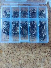 Fly Fishing Hook Worm Jig-Hole-Pesca High-Carbon-Steel Barbed-3 Pond 10-Series 100pcs/Box