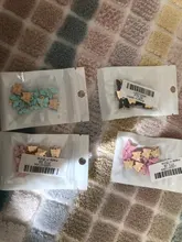 Flatfoosie 10 unids/set lindo mariposa accesorios de la joyería de moda colgante multicolores joyas DIY collares y gargantillas pendientes