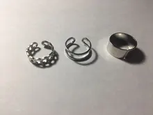 Anillo con forma de cadena chapado en oro para mujer, sortija Vintage gótica, anillo Midi grueso, regalos accesorios de joyería antiguos para mujer