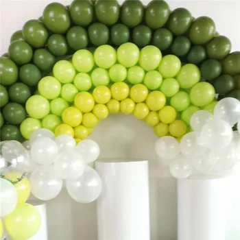 

10pcs 5/10/12 Inch Olive Green Balloon Round Latex Balloons Birthday Party Decorations Lime Green Helium Balls Wedding Supplies