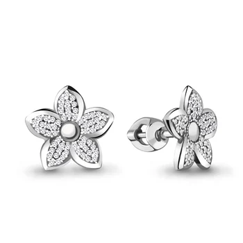 

Aquamarine studs with cubic zirconia, 925 sterling silver
