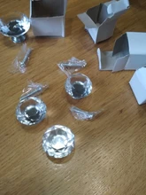 Wardrobe Handles Hardware Drawer Pull Cupboard Glass-Knobs Cabinet-Door Crystal Diamond-Shape