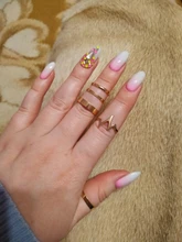 5 unids/set nuevo de moda de oro rayo onda Anillos anillo de dedo ajustable para mujeres chica regalos de Anillos Mujer anillo de la joyería